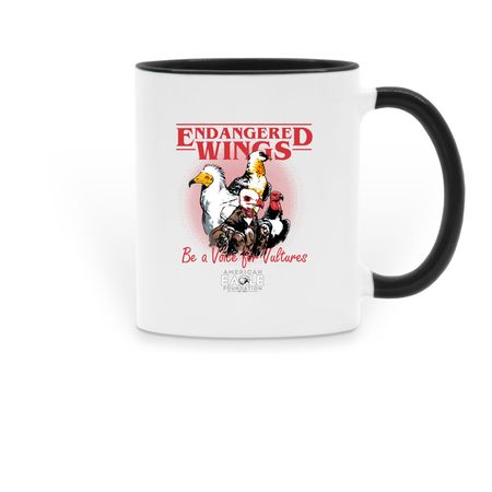 Endangered Wings Mugs, a Black Two-Tone Ceramic Mug