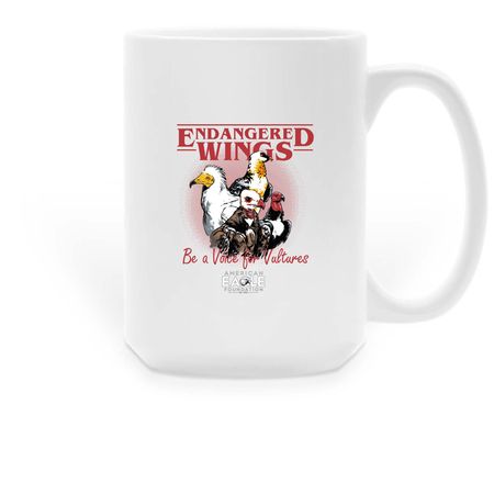 Endangered Wings Mugs, a White Large Coffee Mug