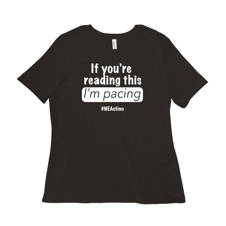 If you're reading this, I'm pacing, a Black Women?s Relaxed Cotton Tee