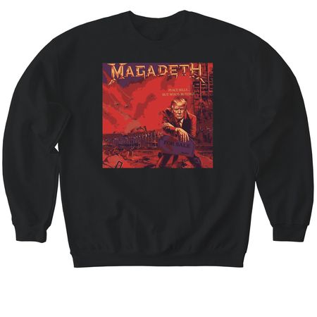 Magadeth, a Black Softstyle Crewneck Sweatshirt