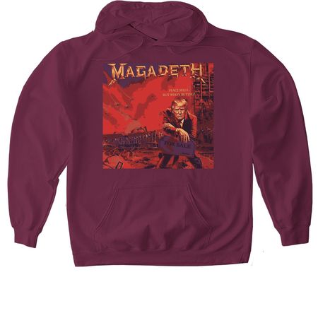 Magadeth, a Maroon Gildan Softstyle Pullover Hoodie