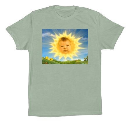 we lala love you, a Dusty Blue Premium Cotton Tee