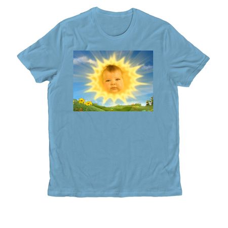 we lala love you, a Arctic Blue Allmade Organic Cotton Unisex Tee