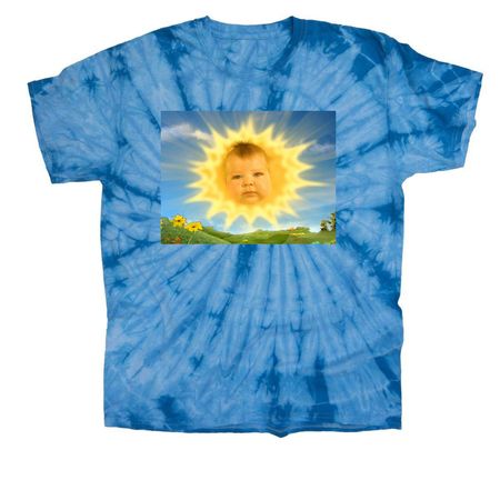 we lala love you, a Baby Blue Classic Tie Dye Tee
