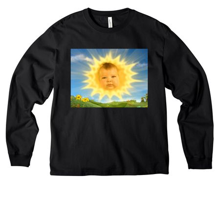 we lala love you, a Black Unisex Heavyweight Long Sleeve Tee