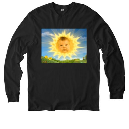 we lala love you, a Deep Black Allmade Organic Cotton Long Sleeve Tee