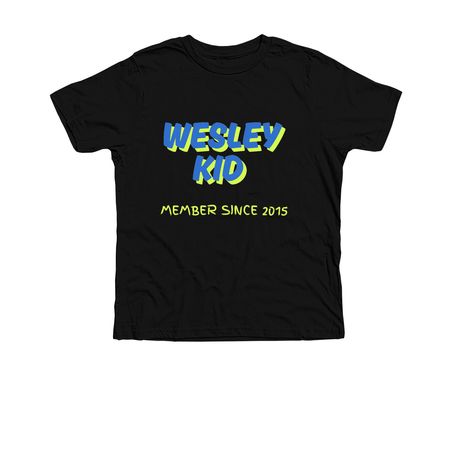 Welsey Kid (2015 - Kid Size), a Solid Black Blend Premium Youth Tee
