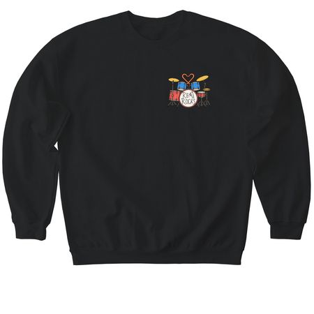 Remi Rocks!, a Black Softstyle Crewneck Sweatshirt
