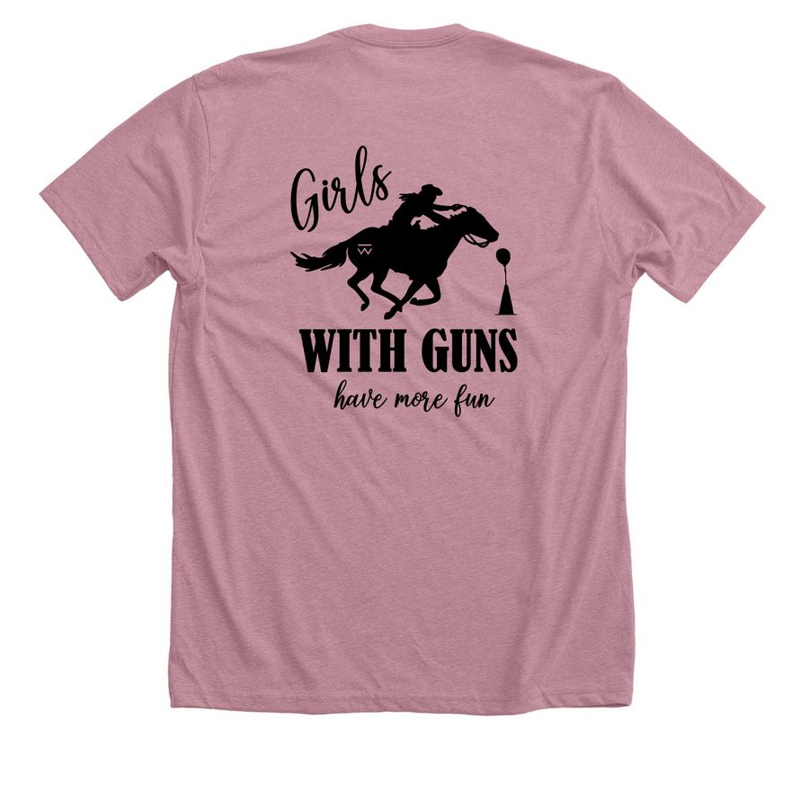 Girls with Guns, Have More Fun ?&nbsp;, a Heather Orchid Premium Unisex Tee