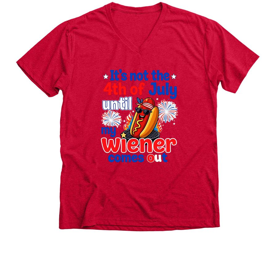 Independence Wiener&nbsp;, a Heather Red Premium V-Neck Tee