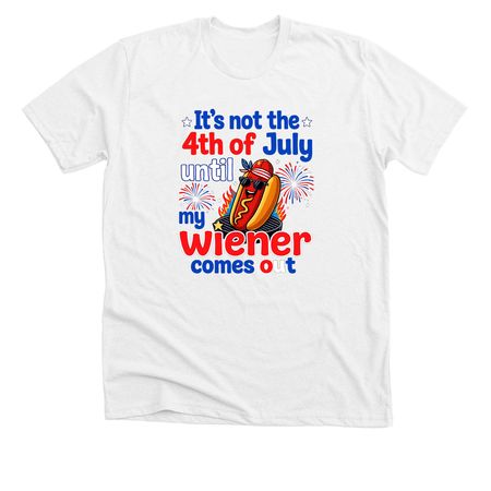 Independence Wiener&nbsp;, a Solid White Blend Premium Unisex Tee