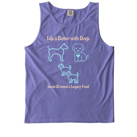 Dog Tanks, a Violet Comfort Colors Tank Top