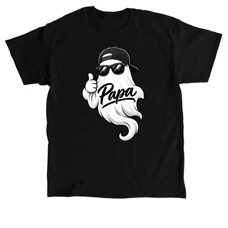 Papa Ghost Hunter, a Black Classic Unisex Tee