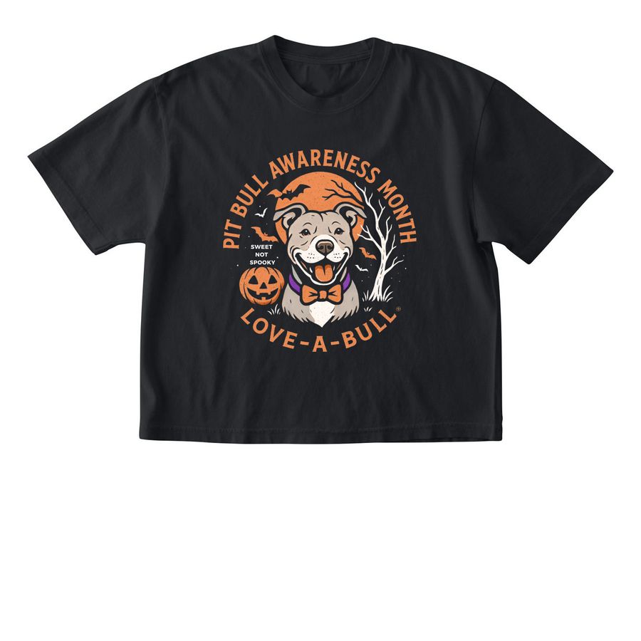 Sweet Not Spooky!, a Black Comfort Colors Boxy Tee