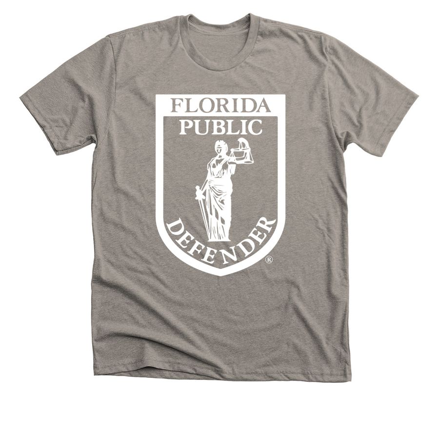 FPDA Logo Tee, a Heather Stone Premium Unisex Tee