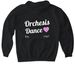 Orchesis Dance Back Design, a Black Gildan Softstyle Pullover Hoodie (back-view)