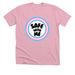 'Safe with Me' Trans Apparel, a Heather Pink Premium Unisex Tee