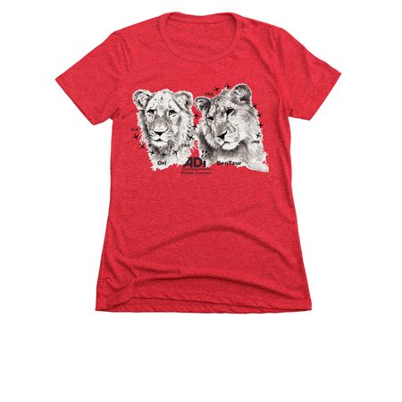 BenTzur & Ori, a Red Women's Slim Fit Tee