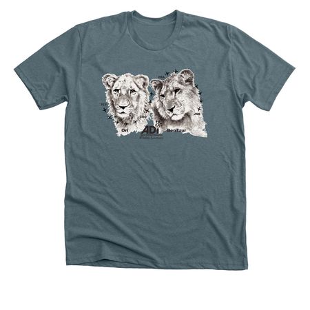 BenTzur & Ori, a Heather Slate Premium Unisex Tee