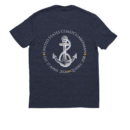 US Coastguardsman Quebec 208, a Rebel Blue Allmade Eco Triblend Unisex Tee