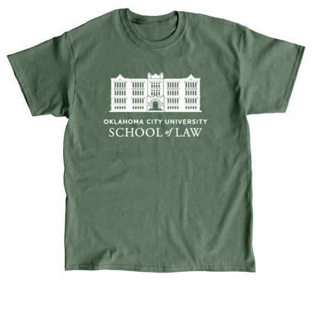 Law School with Masthead on Back&nbsp;, a Military Green Classic Unisex Tee