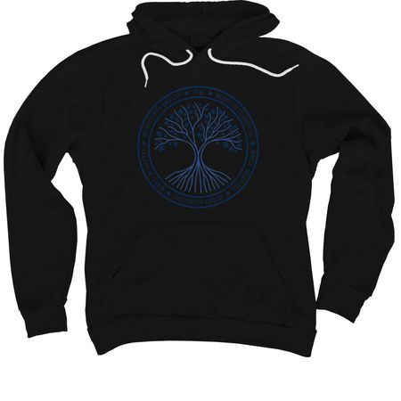 Well Rooted Delco, a Black Premium Pullover Hoodie