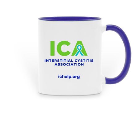 ICA Mug, a Dark Blue Two-Tone Ceramic Mug