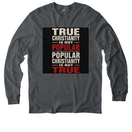 Matthew 16:24, a Terrain Grey Allmade Organic Cotton Long Sleeve Tee
