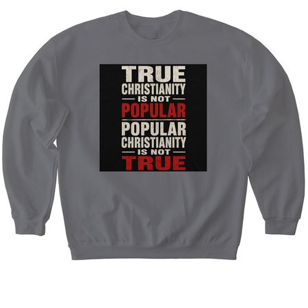 Matthew 16:24, a Charcoal Softstyle Crewneck Sweatshirt