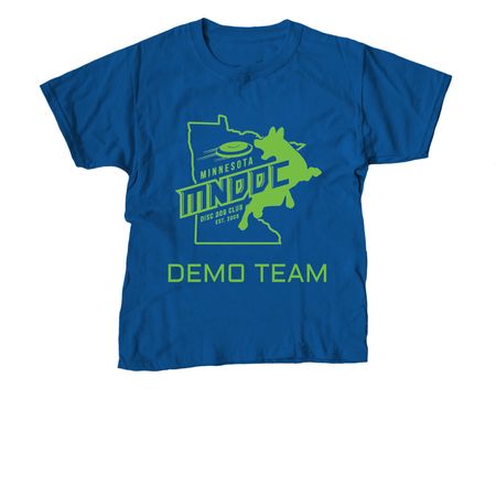 MNDDC Demo Shirt, a Royal Blue Youth Unisex Tee