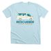 Represent Rescueber!&nbsp;, a Heather Ice Blue Premium Unisex Tee