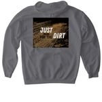 COR Just for the Dirt, a Charcoal Gildan Softstyle Pullover Hoodie (back-view)