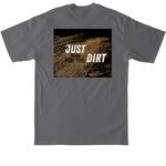 COR Just for the Dirt, a Charcoal Tall Classic Unisex Tee (back-view)