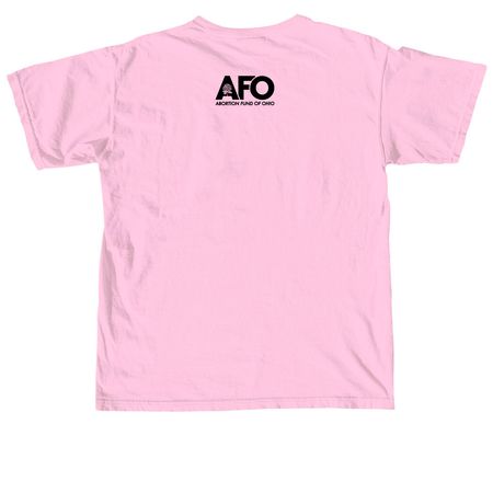 Fund Abortion Not Cops!, a Blossom Comfort Colors Unisex Tee (back-view)