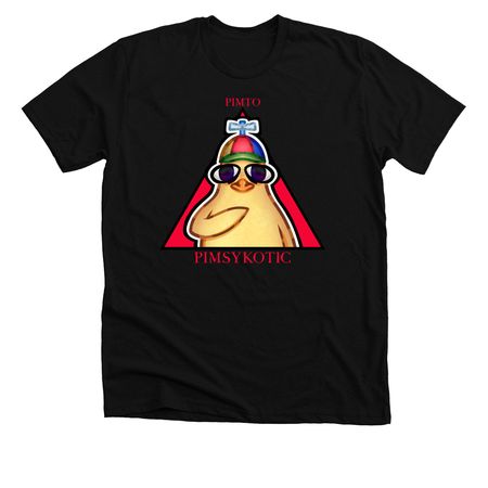 PIMSYKOTIC ?, a Solid Black Blend Premium Unisex Tee