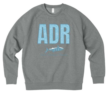 ADR, a Aluminum Grey Heather Allmade Organic CVC Crewneck Sweatshirt