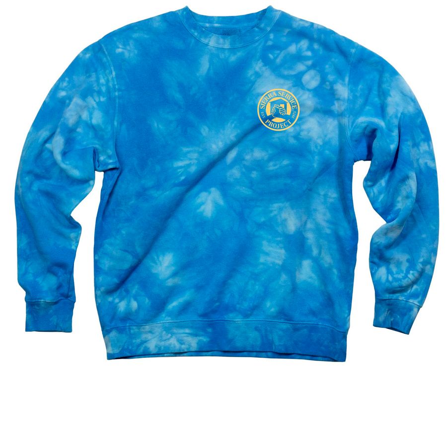 SSP Summer Program Fundraiser, a Aqua Blue Tie Dye Crewneck Sweatshirt