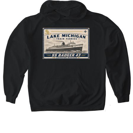 SS Badger, a Black Gildan Softstyle Pullover Hoodie