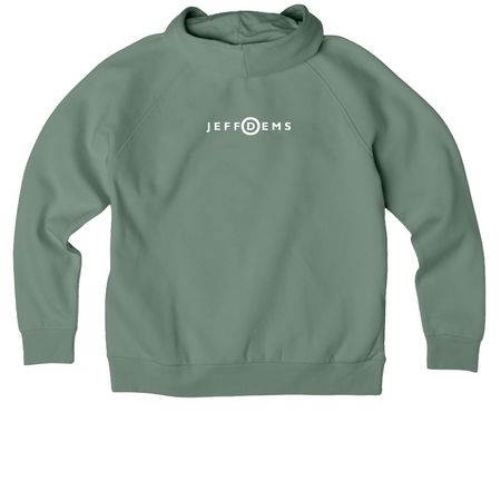 Big Fan of Human Rights, a Matcha Green Allmade Organic CVC Pullover Hoodie (back-view)