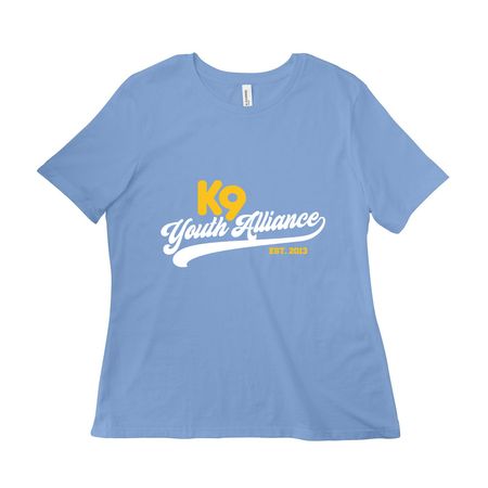 K9YA Athletic Tee, a Carolina Blue Women?s Relaxed Cotton Tee