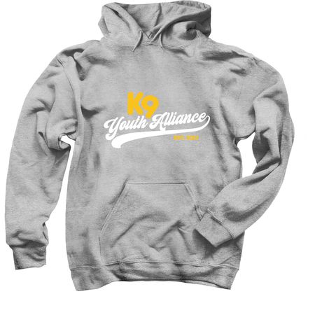 K9YA Athletic Tee, a Sport Grey Pullover Hoodie