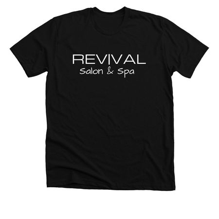 REV|VAL Salon & Spa, a Solid Black Blend Premium Unisex Tee