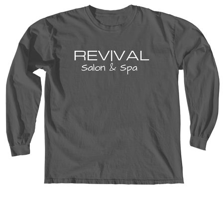 REV|VAL Salon & Spa, a Pepper Comfort Colors Long Sleeve Tee
