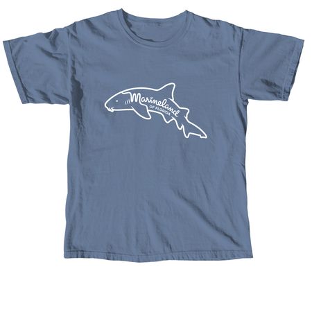 Retro Shark Shirt, a Blue Jean Comfort Colors Unisex Tee