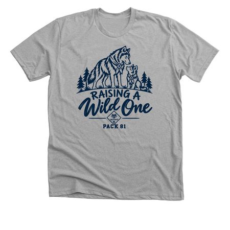 Mama Wolf Tee, a Athletic Heather Premium Unisex Tee