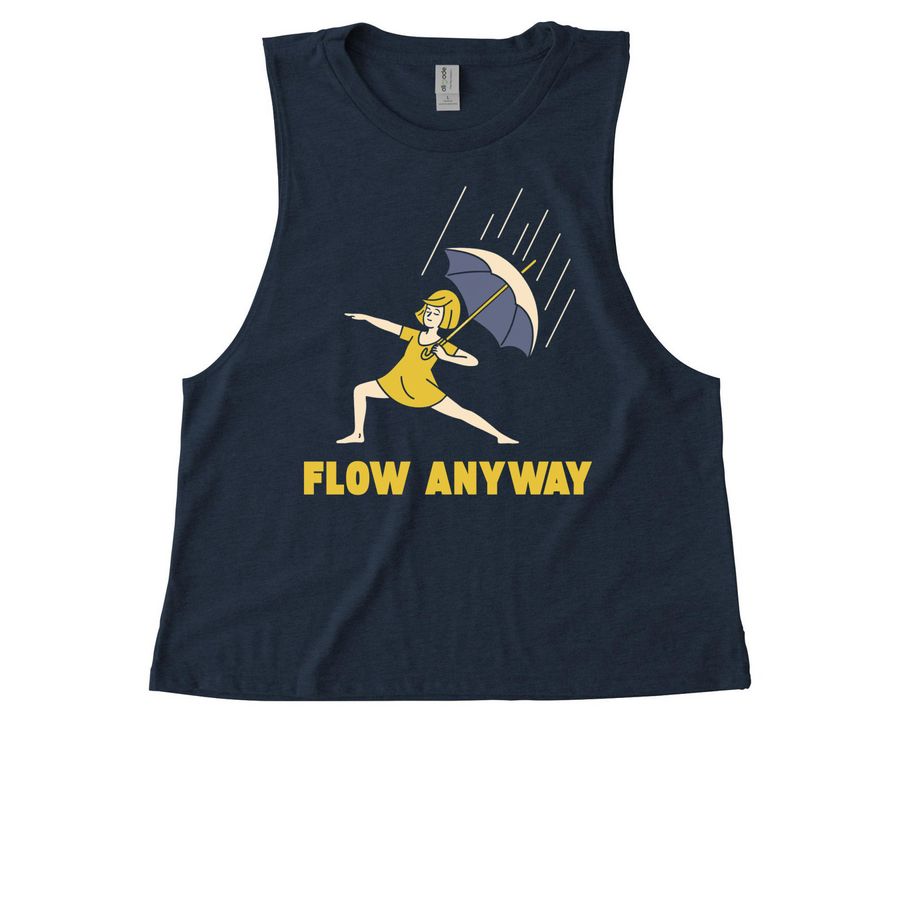 Salty Yogis, a Rebel Blue Allmade Eco Triblend Women?s Muscle Tank