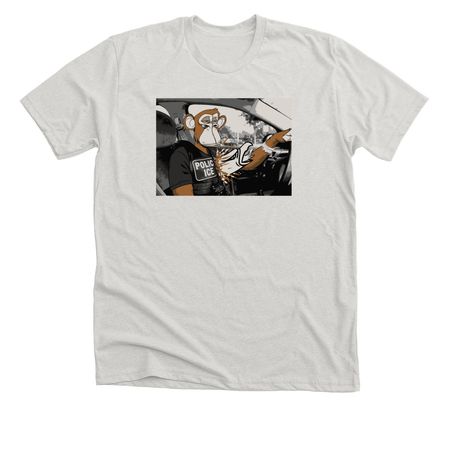 Evil$Ape Meme Merch, a Heather Cement Premium Unisex Tee