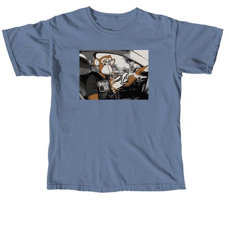 Evil$Ape Meme Merch, a Blue Jean Comfort Colors Unisex Tee