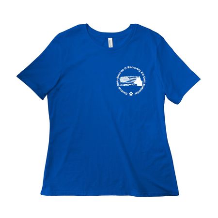 CORRK9U Dog Flag, a True Royal Women?s Relaxed Cotton Tee