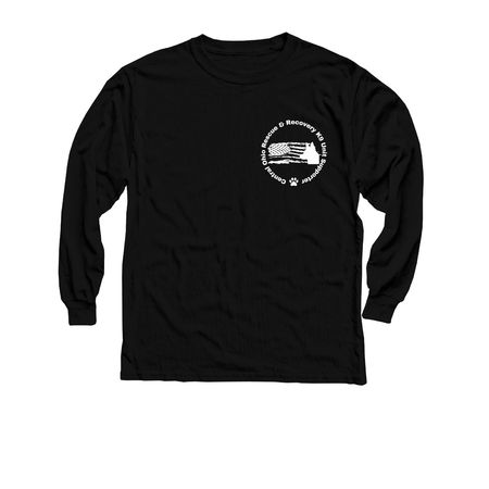 CORRK9U Dog Flag, a Black Youth Long Sleeve Tee